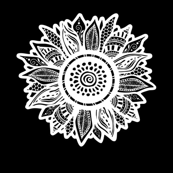 Sunflower Zentangle Thumbnail