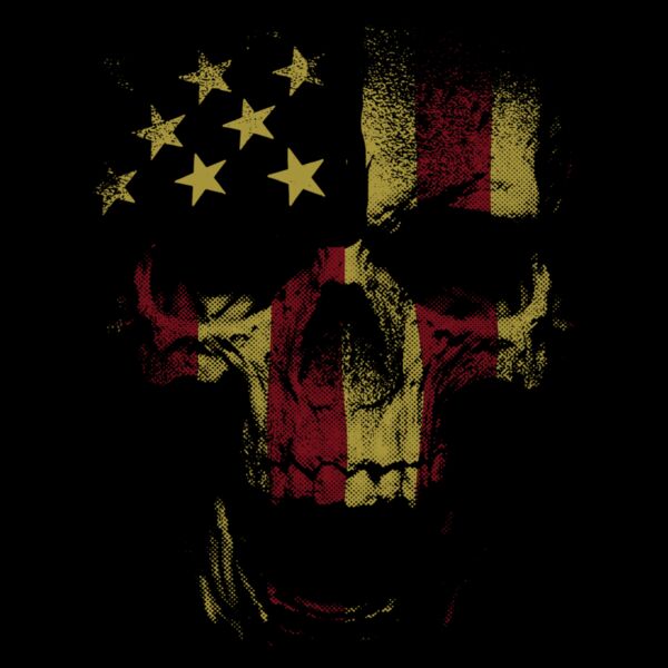 distressed usa skull Thumbnail