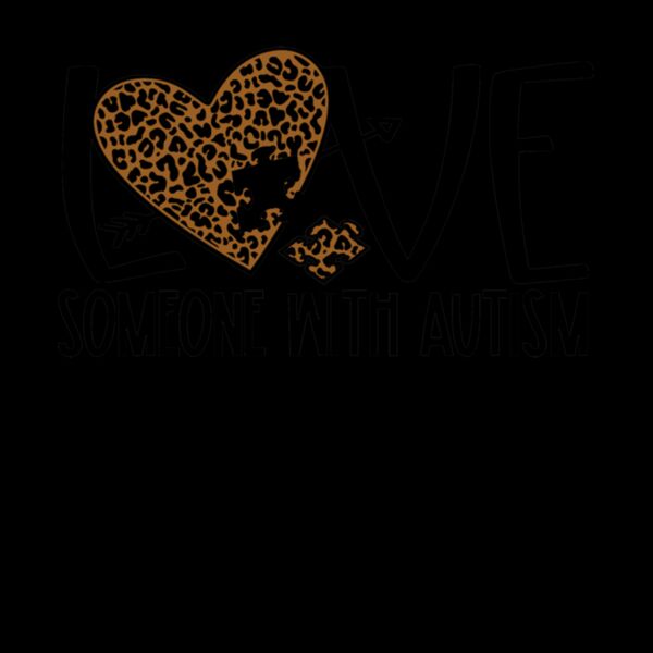 I Love Somone With Autism Leopard Thumbnail
