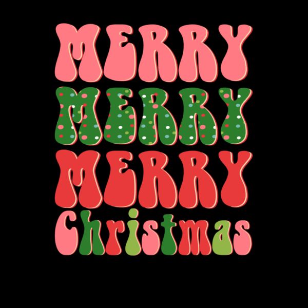 RETRO MERRY MERRY CHRISTMAS Thumbnail