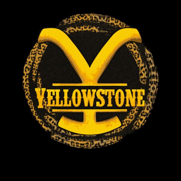 YELLOWSTONE  BLACK LEOPARD  Wave Wash Hoodie Thumbnail