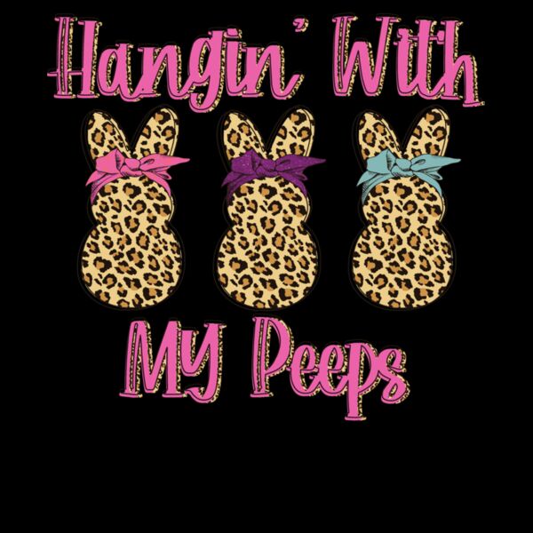 hanging with my peeps leopard Pink Thumbnail