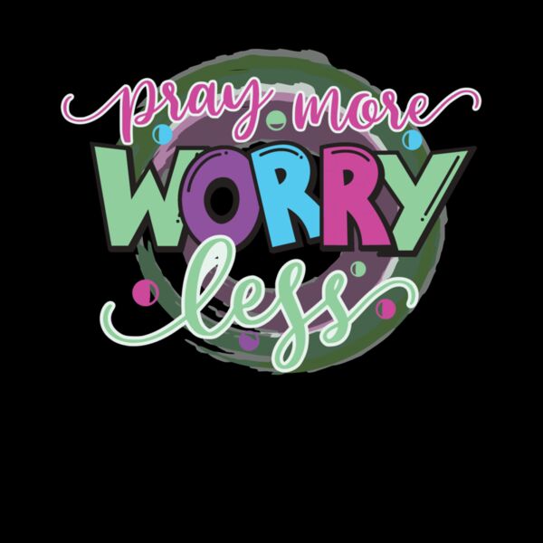 pray more worry less   watercolor Thumbnail