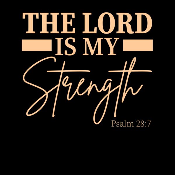 The Lord is my strength  Wave Wash Hoodie Thumbnail