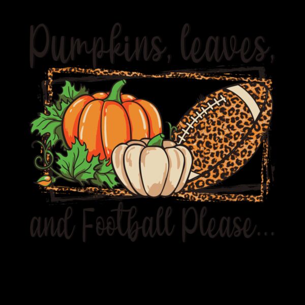 PUMPKINS LEAVES AND FOOTBALL Thumbnail