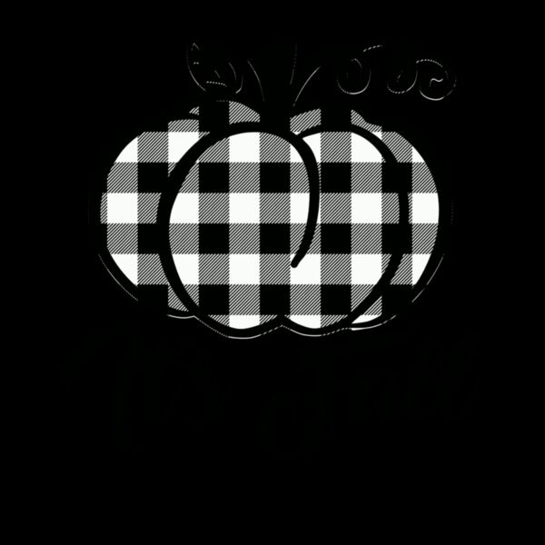 ITS FALL  BLACK AND WHITE PLAID PUMPKIN Thumbnail