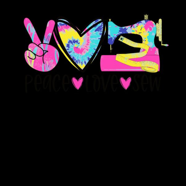 Peace Love Sew  Tie Dye Thumbnail