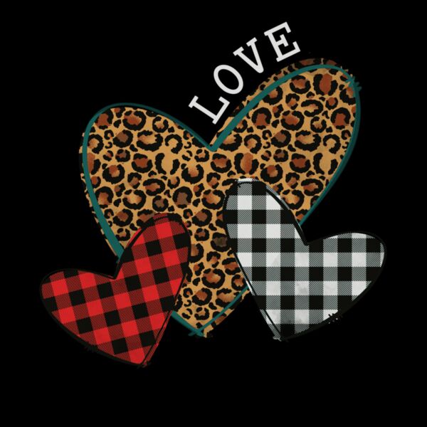 triple plaid heart Thumbnail