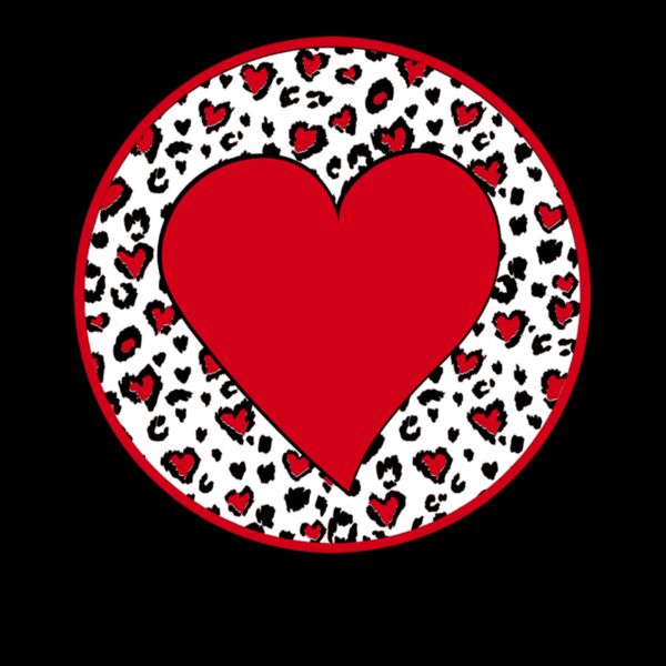 leopard heart circle Thumbnail