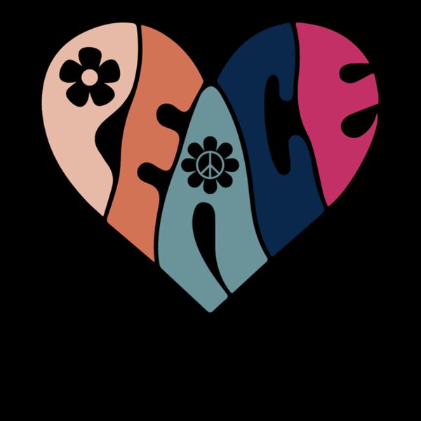 groovy peace heart Thumbnail