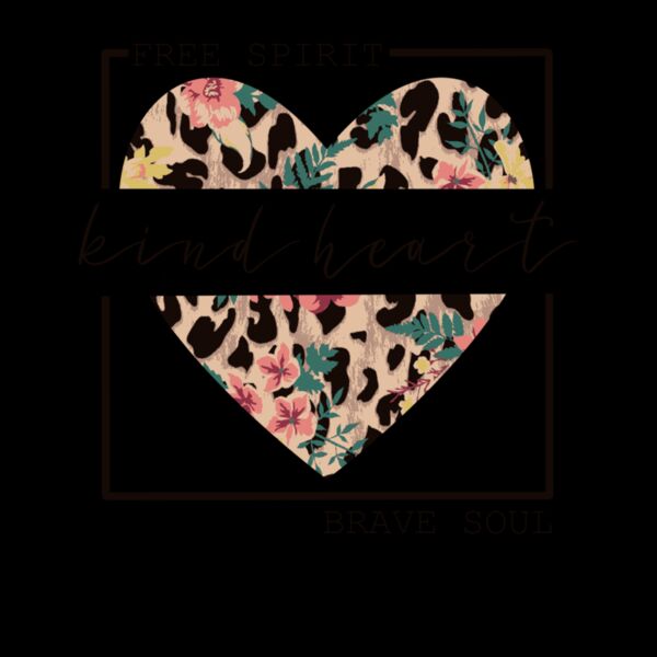 Leopard Floral Kind heart Thumbnail