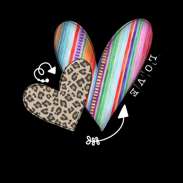 LEOPARD SERAPE HEARTS Thumbnail