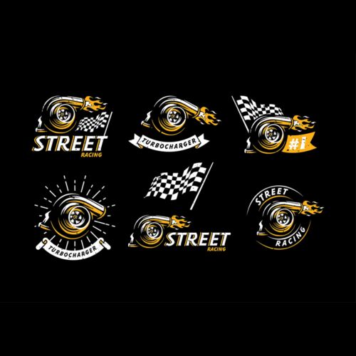 Turbocharger Logo Free Vector Thumbnail