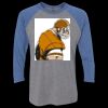 Unisex Triblend Three-Quarter Raglan T-Shirt Thumbnail