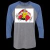Unisex Triblend Three-Quarter Raglan T-Shirt Thumbnail