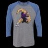 Unisex Triblend Three-Quarter Raglan T-Shirt Thumbnail