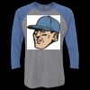 Unisex Triblend Three-Quarter Raglan T-Shirt Thumbnail