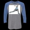 Unisex Triblend Three-Quarter Raglan T-Shirt Thumbnail