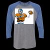 Unisex Triblend Three-Quarter Raglan T-Shirt Thumbnail