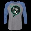 Unisex Triblend Three-Quarter Raglan T-Shirt Thumbnail