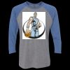 Unisex Triblend Three-Quarter Raglan T-Shirt Thumbnail