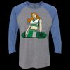 Unisex Triblend Three-Quarter Raglan T-Shirt Thumbnail