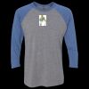 Unisex Triblend Three-Quarter Raglan T-Shirt Thumbnail