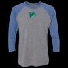 Unisex Triblend Three-Quarter Raglan T-Shirt Thumbnail