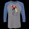 Unisex Triblend Three-Quarter Raglan T-Shirt Thumbnail