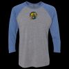 Unisex Triblend Three-Quarter Raglan T-Shirt Thumbnail