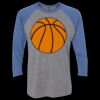 Unisex Triblend Three-Quarter Raglan T-Shirt Thumbnail