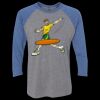 Unisex Triblend Three-Quarter Raglan T-Shirt Thumbnail