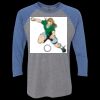 Unisex Triblend Three-Quarter Raglan T-Shirt Thumbnail