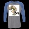 Unisex Triblend Three-Quarter Raglan T-Shirt Thumbnail