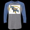 Unisex Triblend Three-Quarter Raglan T-Shirt Thumbnail
