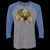 Unisex Triblend Three-Quarter Raglan T-Shirt Thumbnail