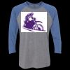 Unisex Triblend Three-Quarter Raglan T-Shirt Thumbnail