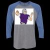 Unisex Triblend Three-Quarter Raglan T-Shirt Thumbnail