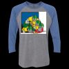 Unisex Triblend Three-Quarter Raglan T-Shirt Thumbnail