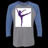 Unisex Triblend Three-Quarter Raglan T-Shirt Thumbnail