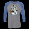 Unisex Triblend Three-Quarter Raglan T-Shirt Thumbnail