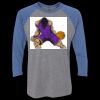 Unisex Triblend Three-Quarter Raglan T-Shirt Thumbnail