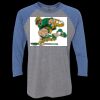 Unisex Triblend Three-Quarter Raglan T-Shirt Thumbnail