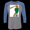 Unisex Triblend Three-Quarter Raglan T-Shirt Thumbnail