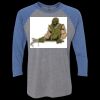 Unisex Triblend Three-Quarter Raglan T-Shirt Thumbnail