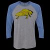 Unisex Triblend Three-Quarter Raglan T-Shirt Thumbnail