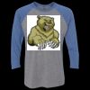 Unisex Triblend Three-Quarter Raglan T-Shirt Thumbnail