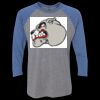 Unisex Triblend Three-Quarter Raglan T-Shirt Thumbnail