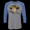 Unisex Triblend Three-Quarter Raglan T-Shirt Thumbnail