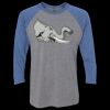 Unisex Triblend Three-Quarter Raglan T-Shirt Thumbnail